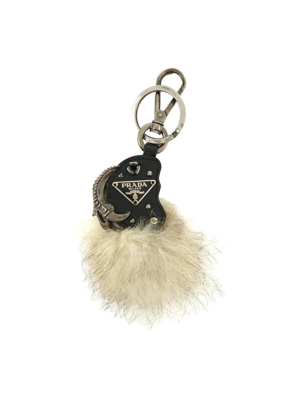 Prada Triangle Log Saffiano Leather Fur #365187P16B